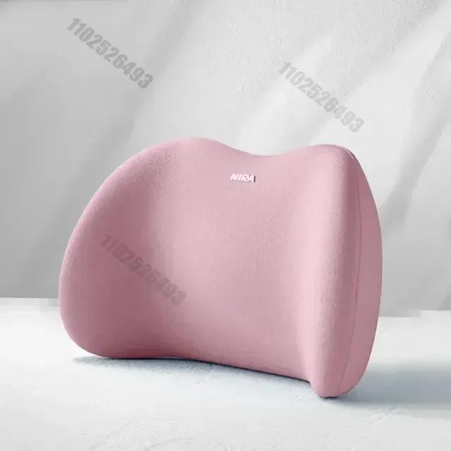 Car Headrest Cervical Spine Neck Support Pillow and Waist Support Pillow Set. Designed with Premium Memory, Our Car Memory