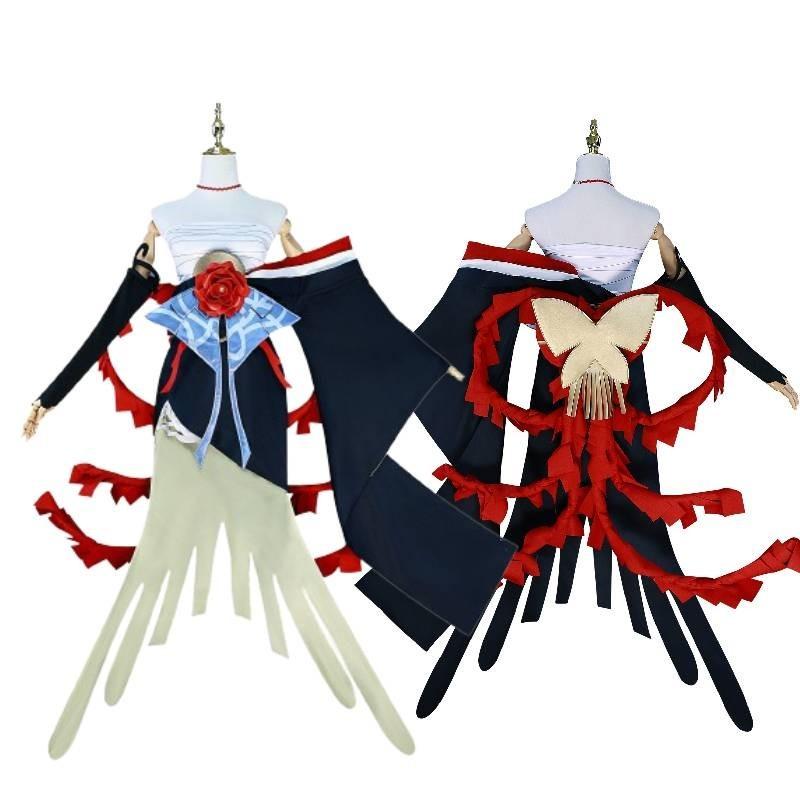 Sweet And Fresh Konan Cosplay Outfit White Crane Style Naruto Costume
