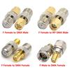 Copper Brass RF SMA to SMA N BNC UHF TNC, RP SMA to PL259 SO239 RF Coaxial Converter Straight Connector