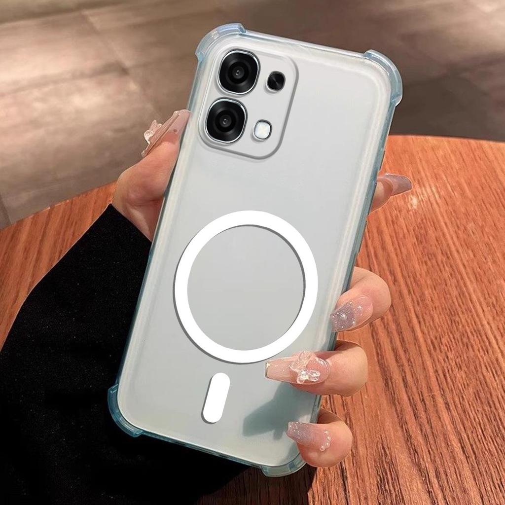 Матовый прозрачный чехол-желе с защитой от отпечатков пальцев для OPPO A6 Pro 4G/5G Ударопрочный чехол для телефона