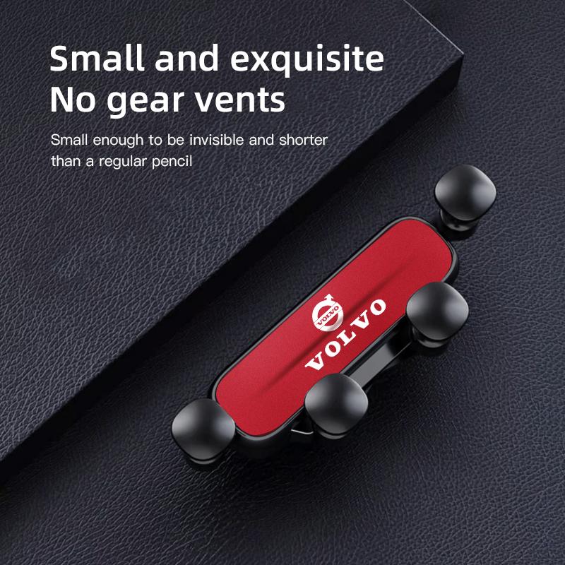 Gravity Phone Holder Car Air Vent Mobile Phone Mount Metal Stand Auto Interiors For Volvo Rdesign V60 V40 XC90 S60 C30 XC60 V50