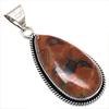 Pendant Rainforest Jasper Gemstone Handmade Silver Jewelry 2"