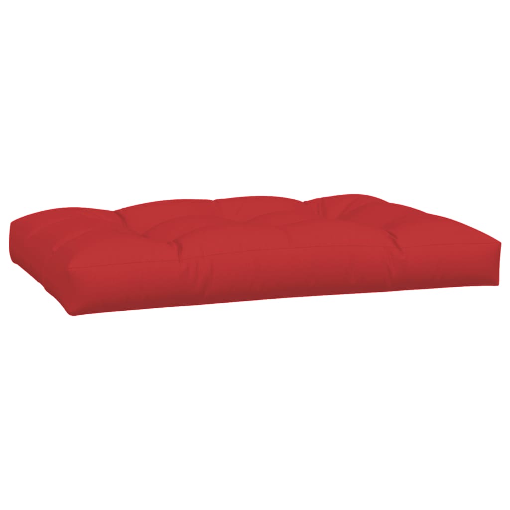 5 Piece Pallet Cushions Red Fabric