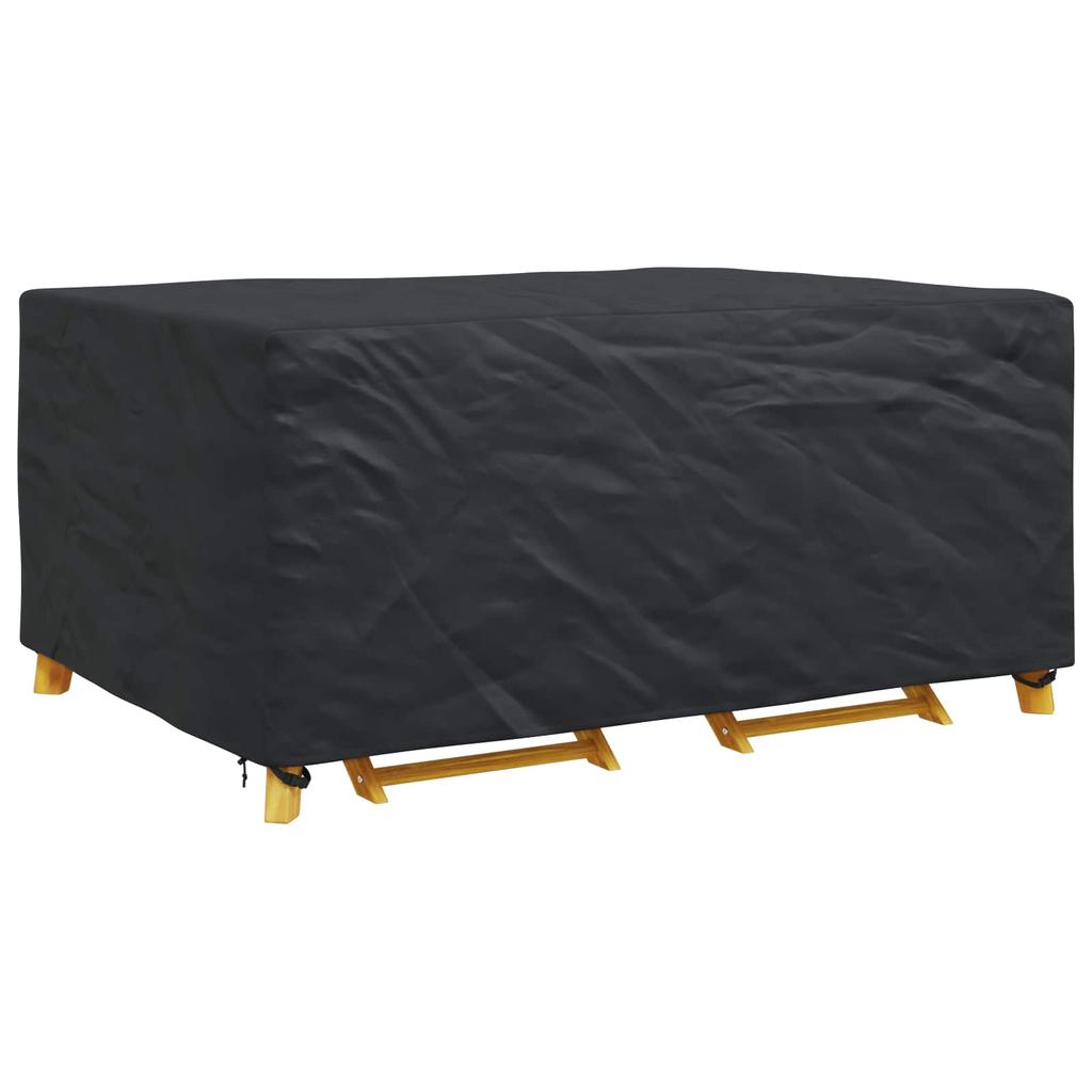 Solid Colored Furniture Cover Black 240 x 160 x 100 cm 210D