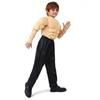 Muscle Man Role Play T-Shirt: Fake Chest & Abs Costume for Boys