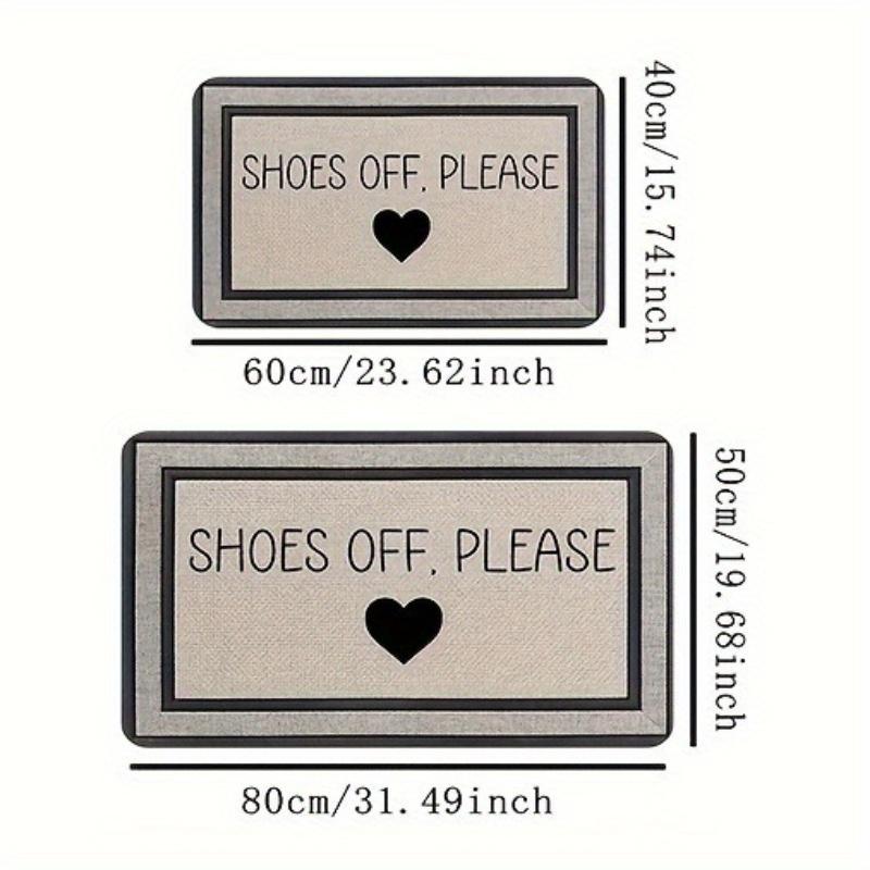 VIKAMA Simple Style Carpet with Letter Design Doormat Outdoor Carpet Welcome Mat Rug For Bedroom Carpet For Live Room Home Decor