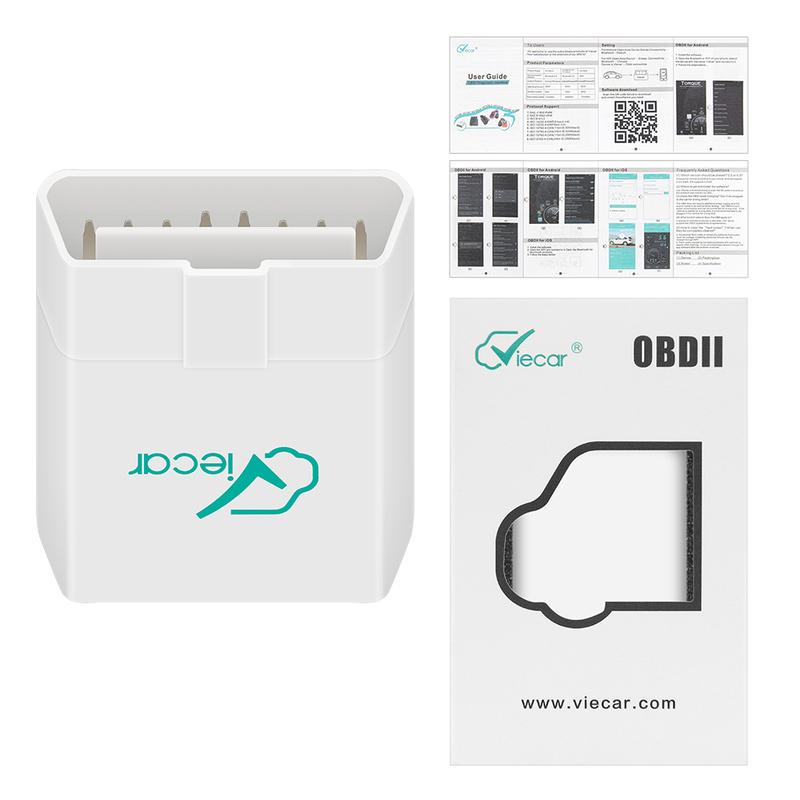 Viecar ELM327 V1.5 Bluetooth 4.0 For IOS For Android PIC18F25K80 ODB2 Scanner Auto Tools OBD 2 OBD2 Car Diagnostic Tool