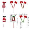 Stuffed Christmas Elf Legs Striped Pants Christmas Tree Top Decoration  Room Decorations