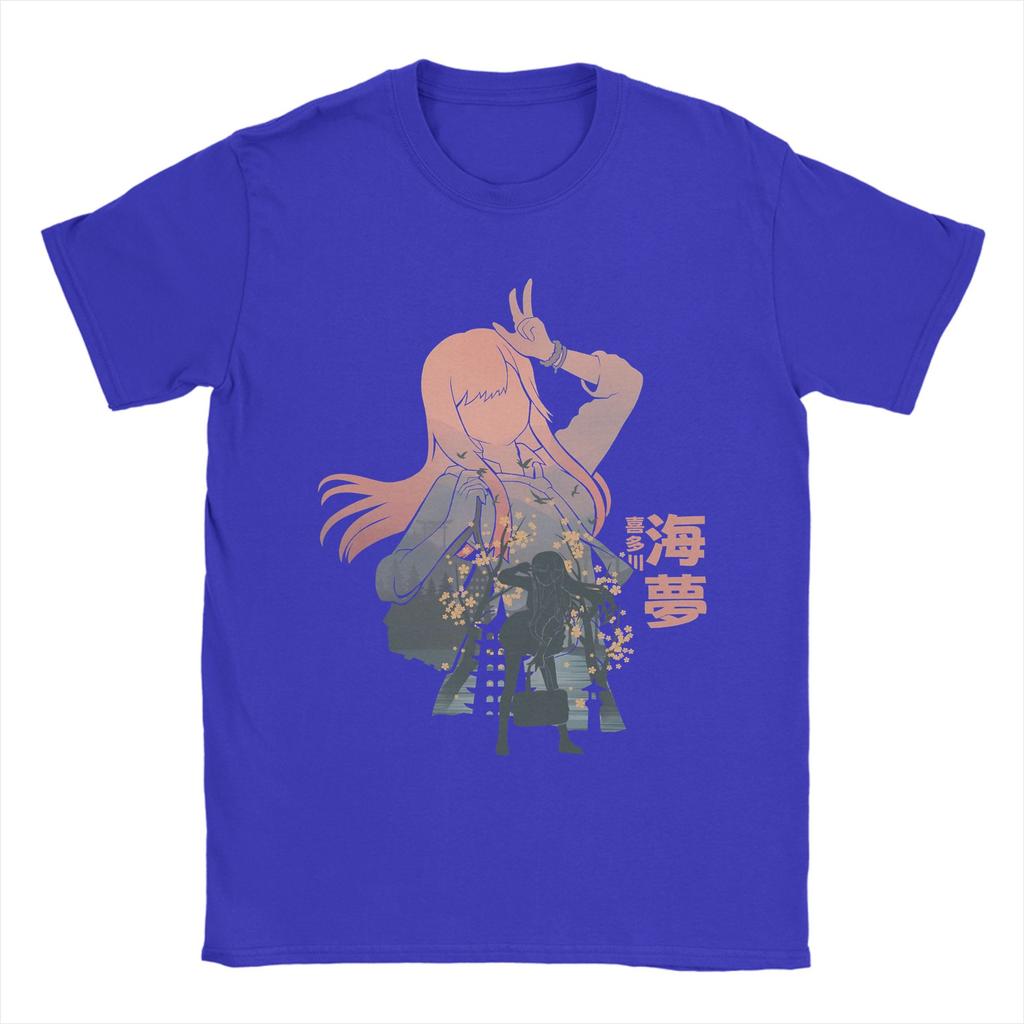 Leisure Marin Kitagawa T-Shirt for Men Round Neck Pure Cotton T Shirt My Dress-Up Darling Anime Short Sleeve Tee Shirt Clothing