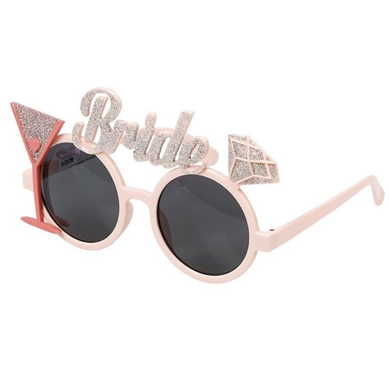 Bachelorette Sunglasses Bride Glasses Diamond Wine Glass Eyeglasses Party Decorations Supply for Womens Girls Gifts