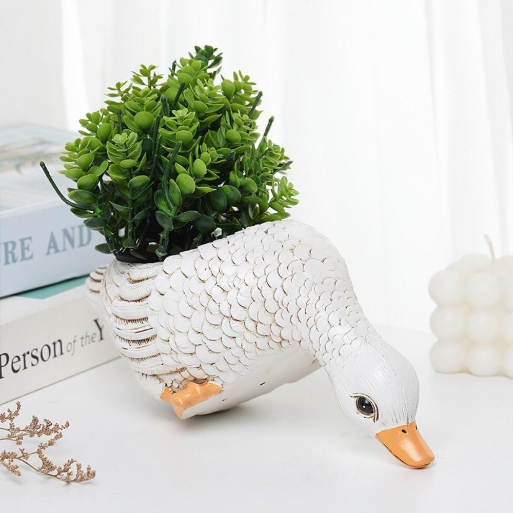 Ручная работа Животные Суккуленты Горшки Смола Поделки Контейнер для растений Посадочный Декор
