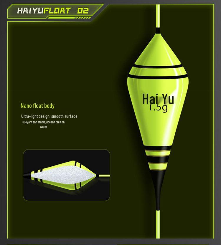 Ультракороткая трава Дыра Нано Поплавок для Карася с Утолщенным, Привлекающим Внимание Дизайном
