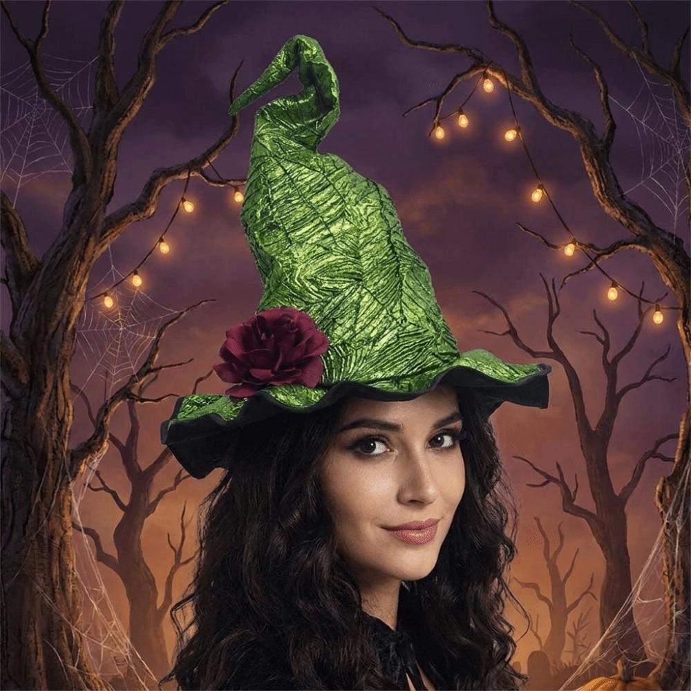 Twisted Wizard Cap Adjustable Masquerade Cap Party Props Halloween Witch Hat Cosplay Event