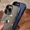 Роскошное покрытие для Magsafe, магнитный чехол с беспроводной зарядкой для iPhone 15 14 Plus 13 12 Pro Max 11, прозрачный блестящий жесткий тонкий чехол из ПК