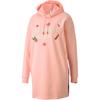 Puma X Randomevent Cartoon Print Hooded Short Letter Long Sleeve Dress Women Dress Light-Pink 59667073