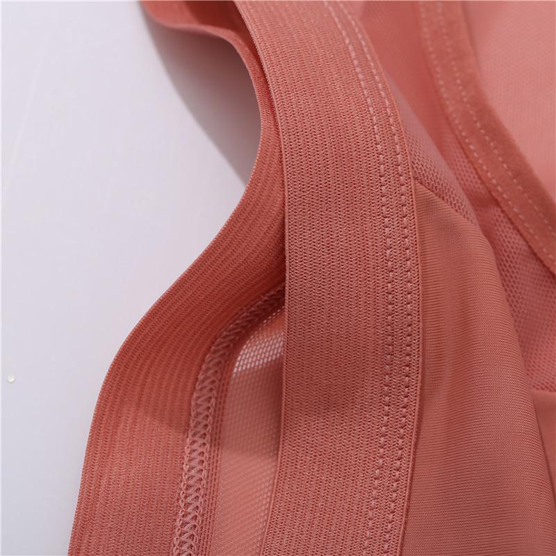 Women's Briefs Low Waist Mesh Solid Color Briefs Cotton Crotch Briefs Sexy Ladies Underwear