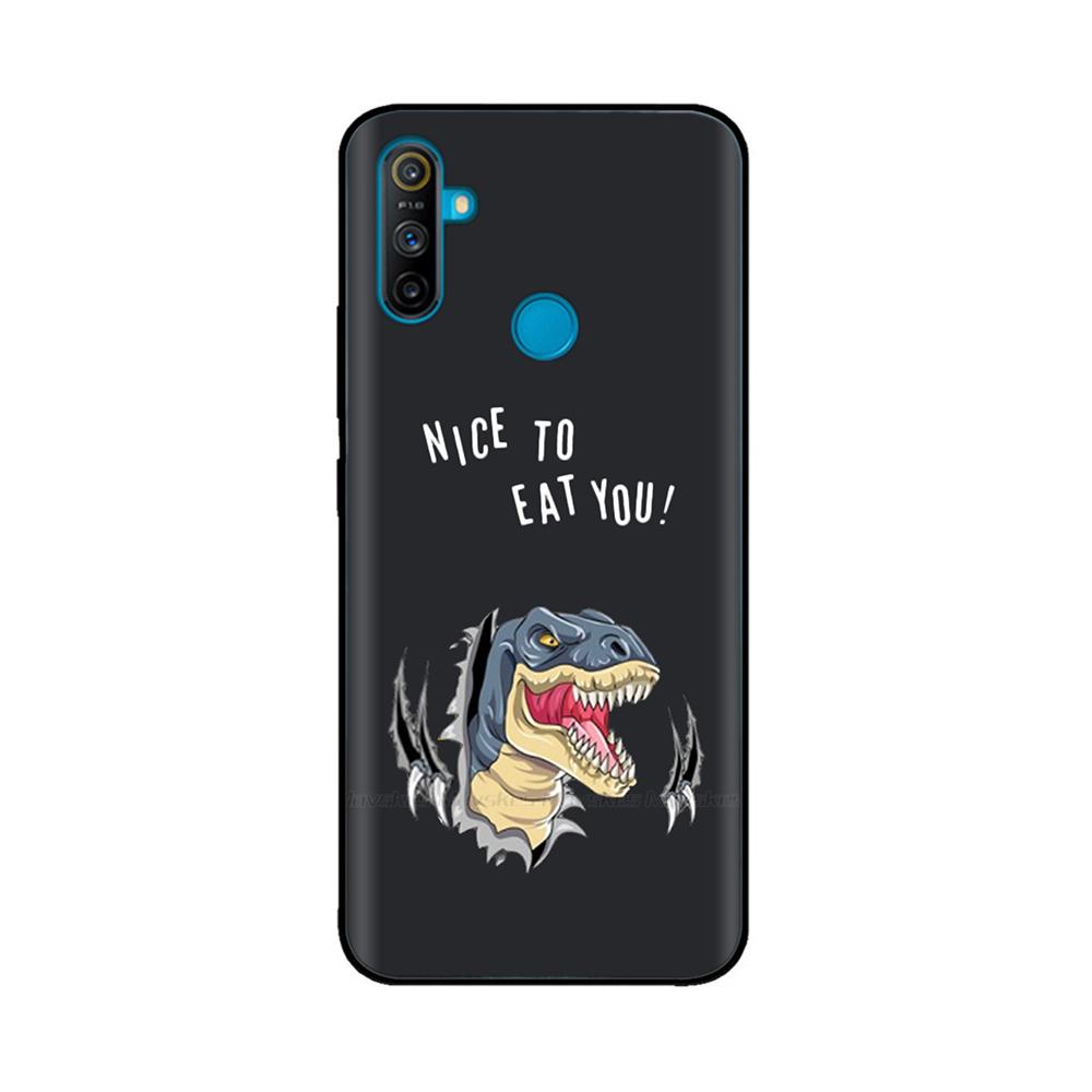 Чехол для Realme C3 Мягкий Черный Силикон ТПУ Узорчатая Задняя Крышка Для OPPO Realme C3 RMX2020 C 3 RealmeC3 Расписной Чехол для Телефона Fundas