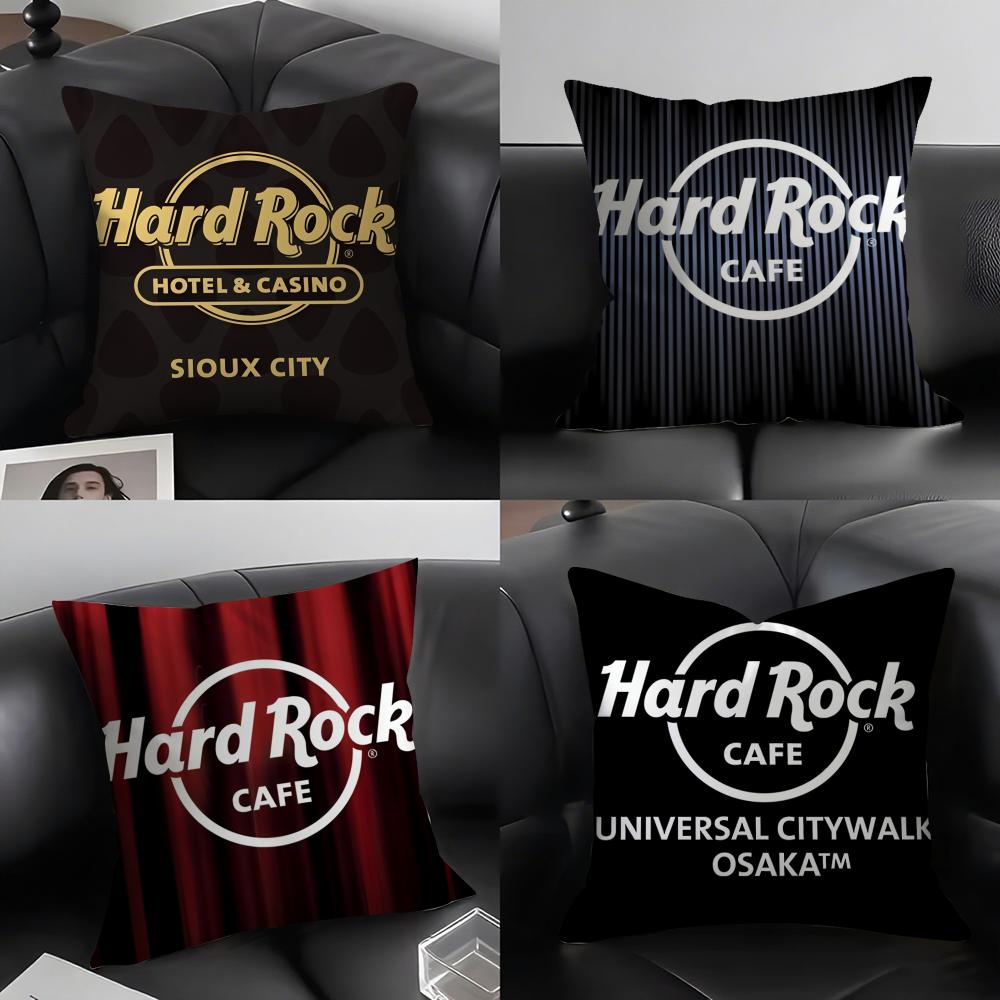 Luxury HHardrock Cafe Cushion Cover Elegant Comfort Pillowcase Sofa Bed Doublesided Printed Invisible Zipper Home Decor