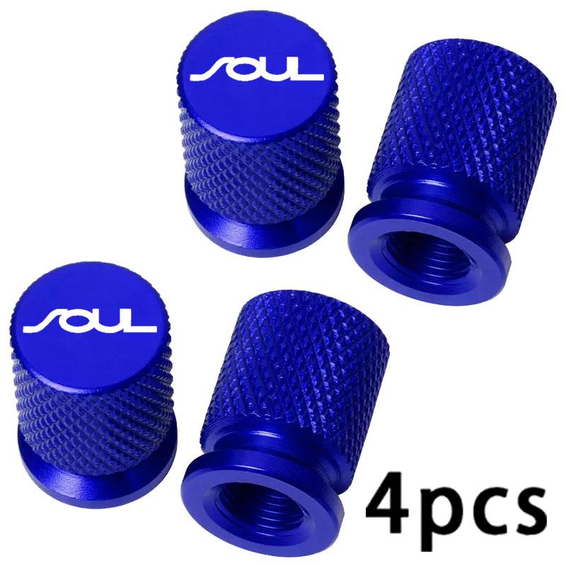 AABIY1 4PCS Colorful Car Accessories Car Tire Valve Cap For KIA Soul