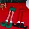 Ornaments Christmas Decor Plush Xmas Tree Pendants Durable Elf Santa Legs Gifts
