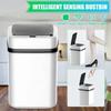 2025 New Smart Induction 13L Trash Can with Touch Lid and Removable Inner Bucket for Kitchen and Bathroom Car Trash CanTouch Lid Trash