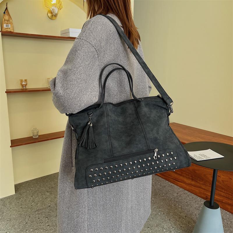 Simple Casual Messenger Bag 2025 Autumn New Bag Women's Retro Trend Tote Bag Fashion Shoulder Bag