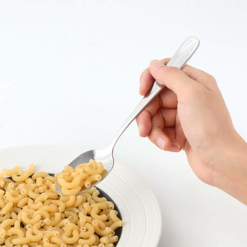 Buyer Star Dinner Spoons, Set of 6 Stainless Steel Spoons, 18.5cm, Stylish Stainless Steel with a Mirror Finish and Thick Walls, Ideal for Curry, Soup