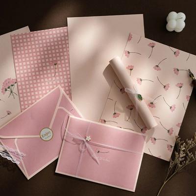 12 шт./компл. Ins цветочные конверты Kawaii подушечки для букв DIY свадебные приглашения открытки конверты с наклейками корейские канцелярские принадлежности