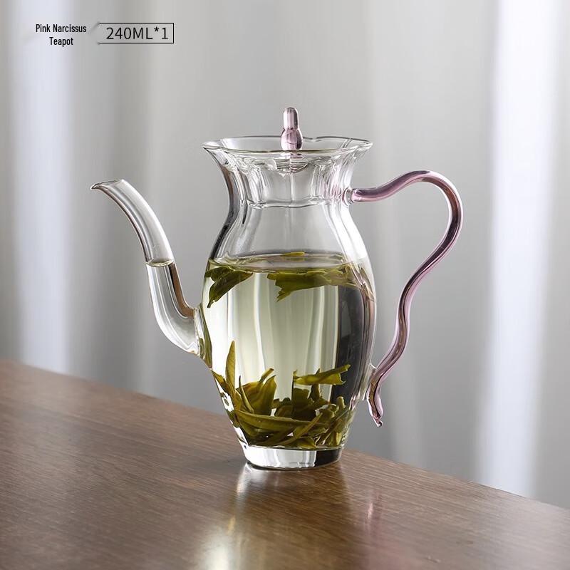 Chaxun Narcissus Glass Teapot