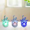 Ночник акриловый светодиодный ночной светильник двойной лебедь ночник с красочными светодиодными огнями питание от USB лампа для настроения акриловая основа для спальни