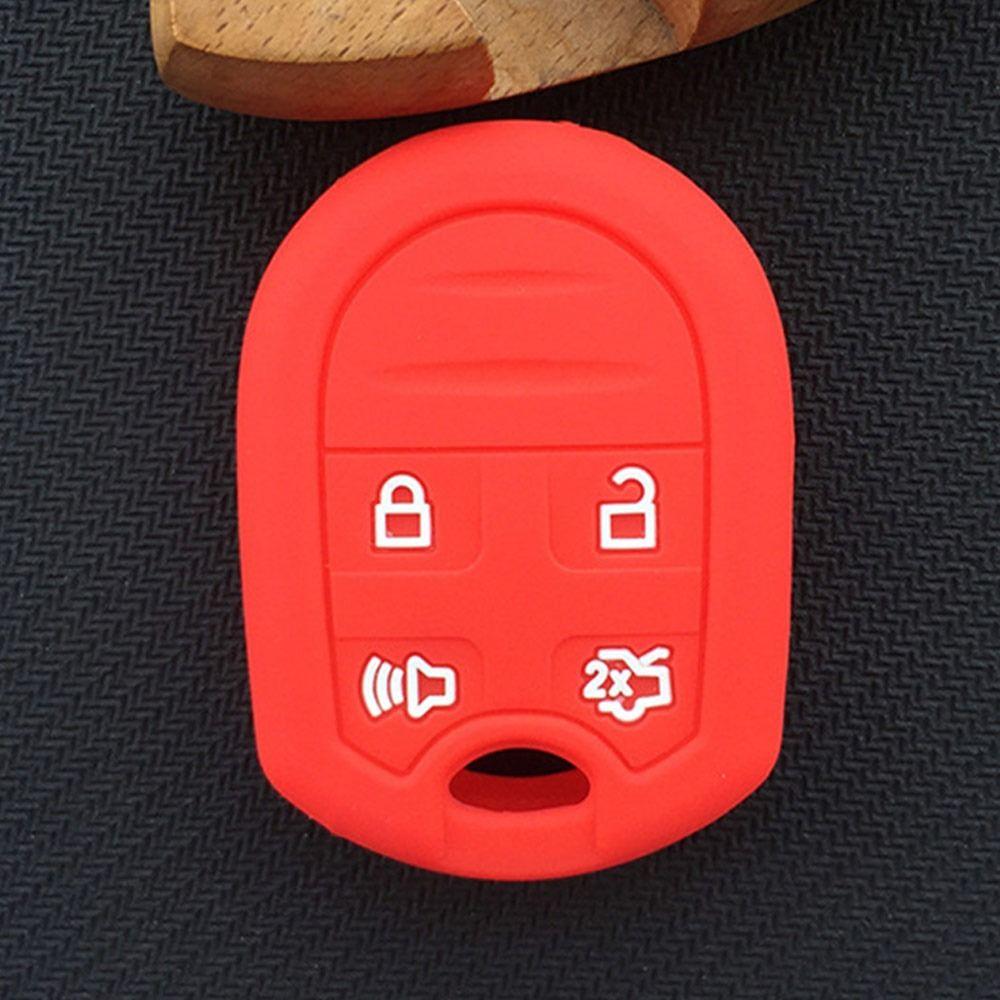 Silicone Silicone Case 4/5 Buttons Car Key Box Accessories Car Key Cover for Ford Car