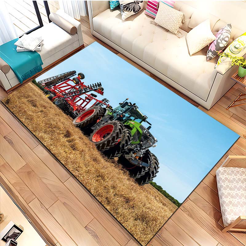 Большой трактор F-Fendt Ковер для гостиной, спальни, дивана, прихожей, домашний декор, противоскользящий коврик, ковер для зоны, коврики для гардеробной