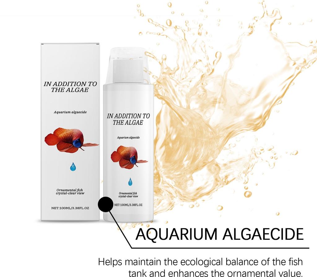 Аквариумный альгицид и очиститель воды для аквариума уменьшают отходы, осадок, воду и контролируют рост100 мл