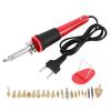 Electric Soldering Iron Set Wood Burning Pen Engraving Carving Pyrography Tool 30WEU Plug AC220V