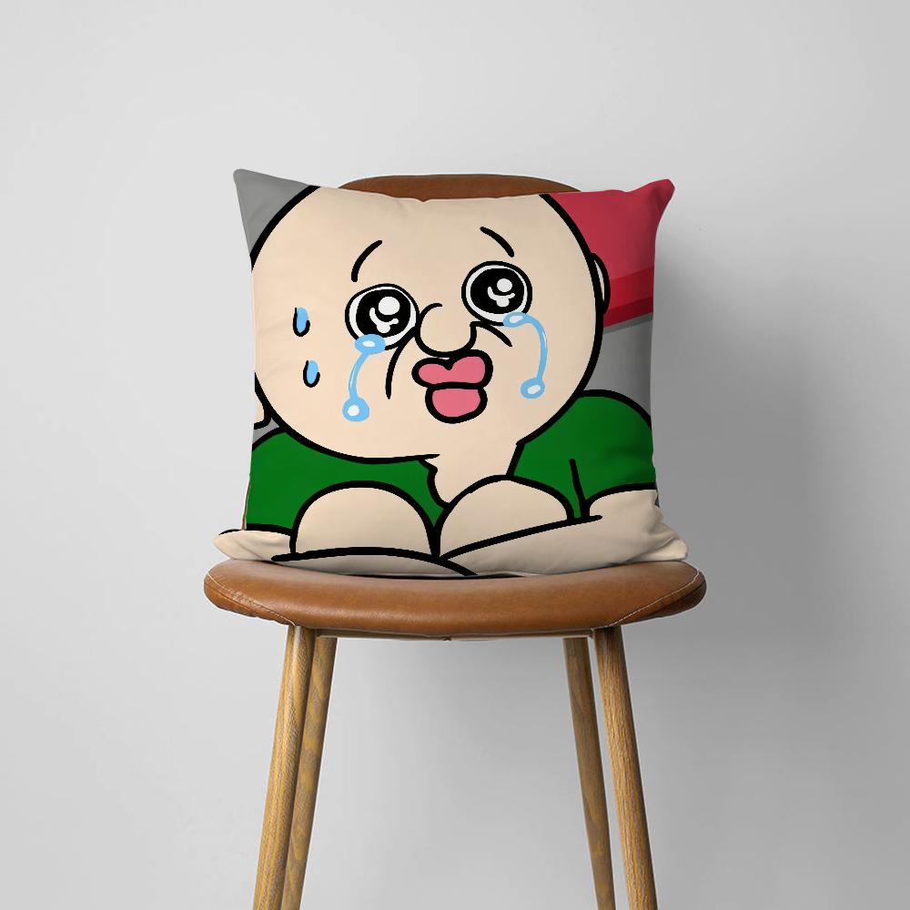 Funny Bbangbbangs Diary Cartoon cushion For Bedroom Car Coffee Shop Room Soft and Living Room Sofa Decorative Pillow Cover Case