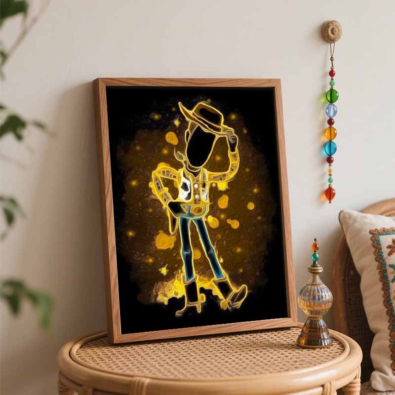 Disney Cowboy Woody oil paint by numbers painting kit handmade diy home decor gifts wall art decoration canvas craft modern art design