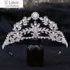 Качественные стразы циркон свадебная корона принцессы диадема вечеринка выпускной свадебные тиары и короны аксессуары для волос украшения