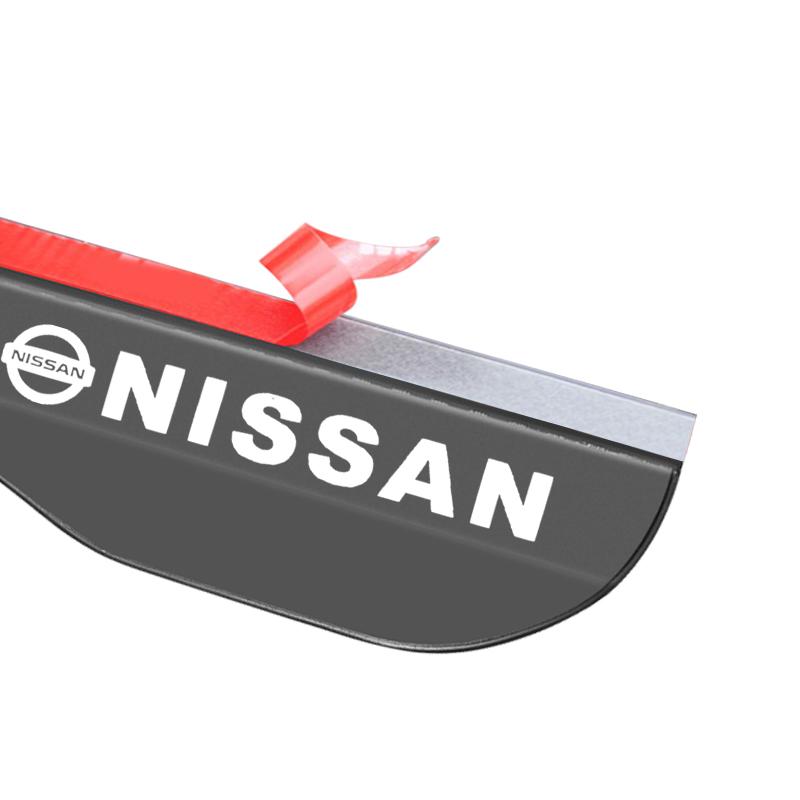 2 шт. Автомобильные боковые зеркала заднего вида Дождевая накладка Солнцезащитный козырек Защита бровей Для Nissan Nismo Tiida Sylphy Teana X Trail T30 T32 Almera Qashqai J10 J11