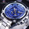 Forsing Men's Fashion Casual Black Hollow Waterproof Mechanical Watch