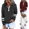 Women's Pullover Hoodies Tops Casual Button Down Long Sleeve Pocket Sweatshirts