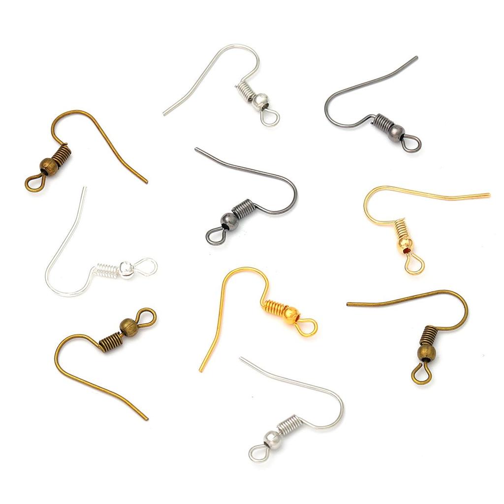 Набор гипоаллергенных крючков для серег из 300 штук смешанных цветов для изготовления украшений