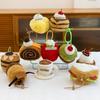Afternoon Tea Series Sandwich Cheese Doll Stuffed Doll Dessert Plush Keychain Jewelry Gfit