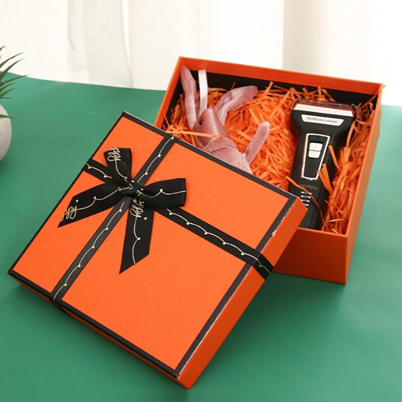 Orange Bow Gift Box Premium Gift Box Wedding Gift Box Birthday Valentine Gift Wrap Gift Box