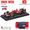 Ббураго 1:43  F1 Scuderia Ferrari Hp Sf25 #16 Шарль Леклер #44 Льюис Хэмилтон Модель Автомобиля Сплав Автомобиль Игрушка Коллекция