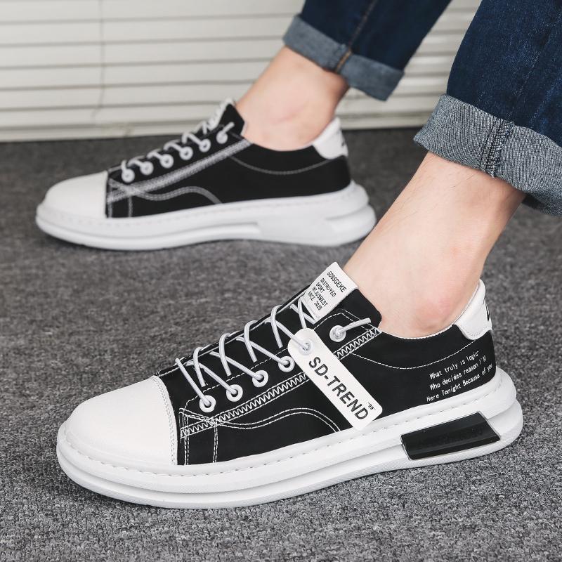 Кеды Летние Мужские Мягкая подошва Повседневная Обувь На плоской подошве Дышащая Корейская Молодежная Спортивная Обувь Модная Уличная Обувь для Ходьбы