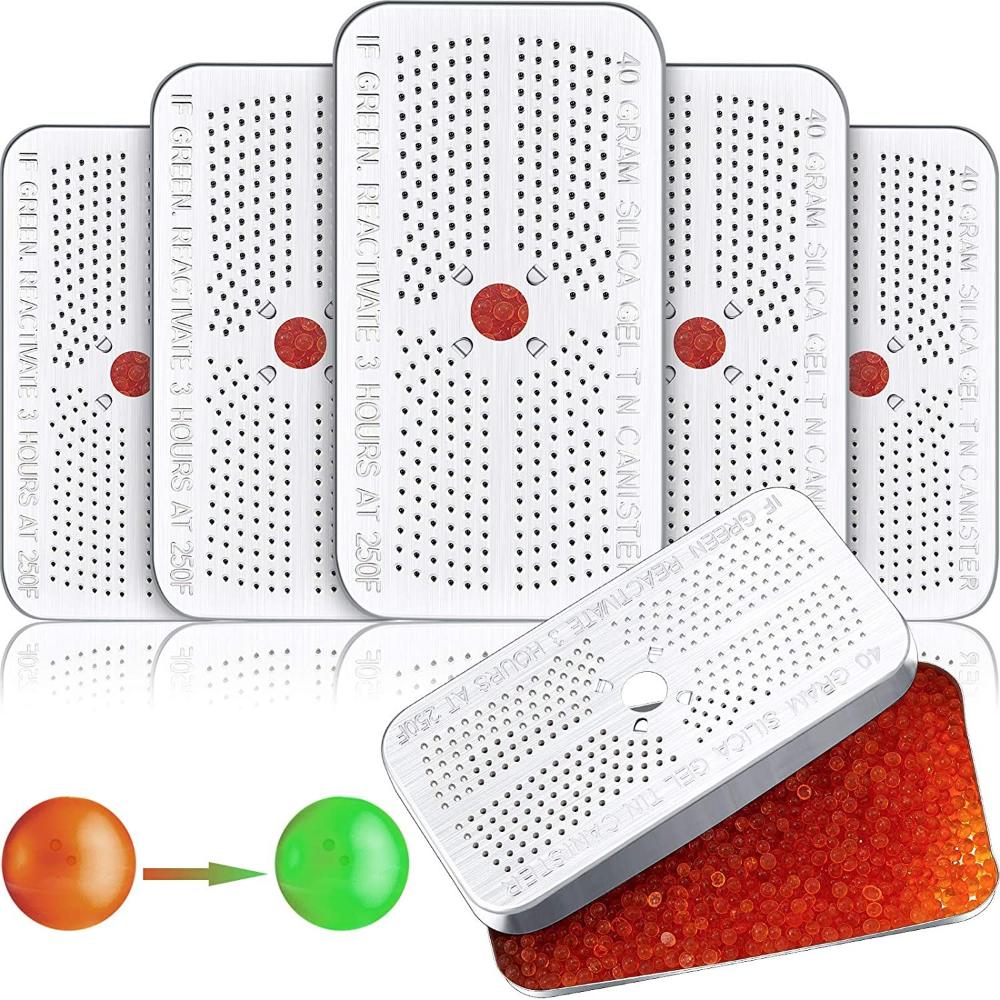 Closet Cabinet Reusable Absorbent Indicating Dry-Packs Dehumidifier Absorber Desiccant Canister