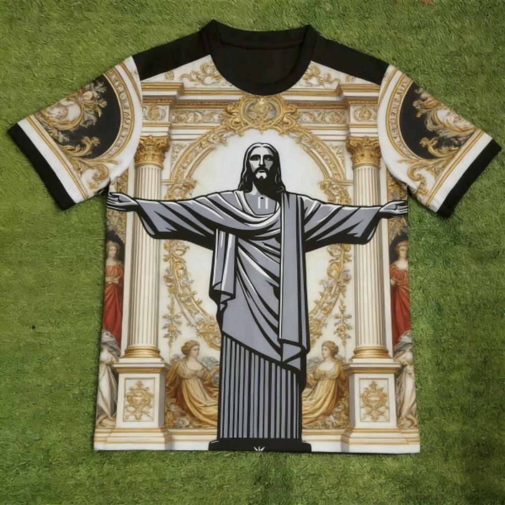 European Style Fashion JESUS Printed T-shirt Summer Kids Casual Outdoor Girl and Boy Short Sleeved Tees Top Pullover