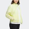 Adidas Легкая дышащая куртка Neo Sports в тканую полоску, женская верхняя одежда лимонно-желтого цвета HF7288