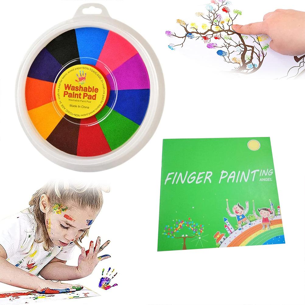 Funny Finger Painting Kit for Kids Non Toxic Washable Finger Paint Finger Drawing Toys DIY Crafts