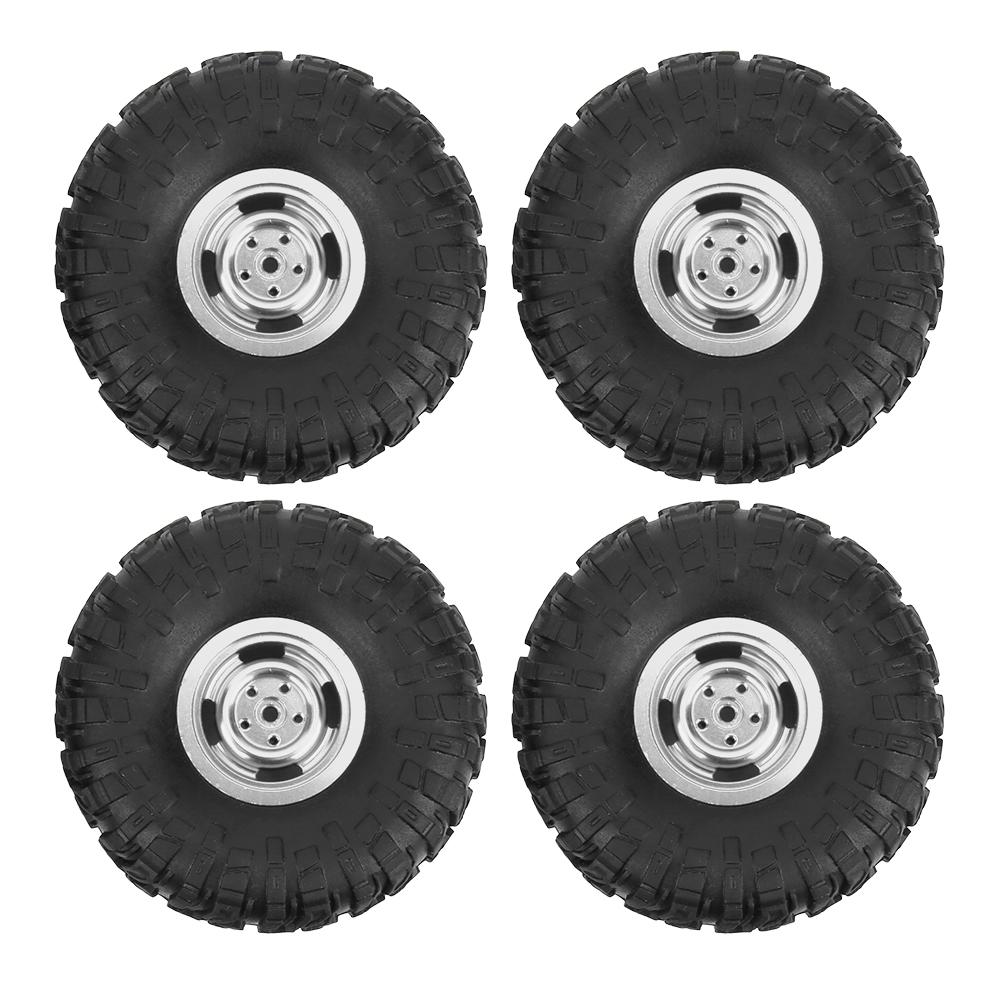 Rubber Tire Tyre Replacement for MN90 91 99 99S 1 12 RC Car Crawler Upgrade Part AccessorySilver